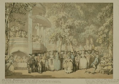 Jardines de Vauxhall, c.1784 de Thomas Rowlandson